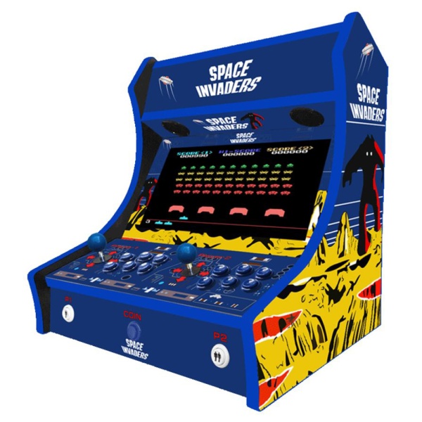 2 Player Bartop Arcade Machine - Space Invaders Bartop